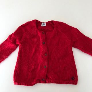 プチバトー(PETIT BATEAU)のPETIT BATEAU ニットカーディガン(カーディガン/ボレロ)