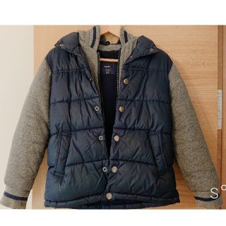 ギャップ(GAP)のGAP ダウンジャケット 140 グレー 紺 ブルー(ジャケット/上着)