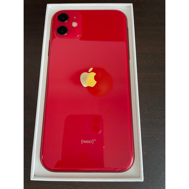 iPhone(アイフォーン)のiphone11 128gb product RED スマホ/家電/カメラのスマートフォン/携帯電話(スマートフォン本体)の商品写真