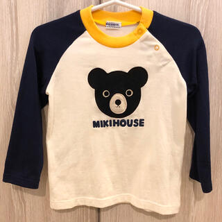 ミキハウス(mikihouse)のしろくま様専用!!【美品】ダブルビー くま ロンT Bくん Tシャツ 70-80(シャツ/カットソー)