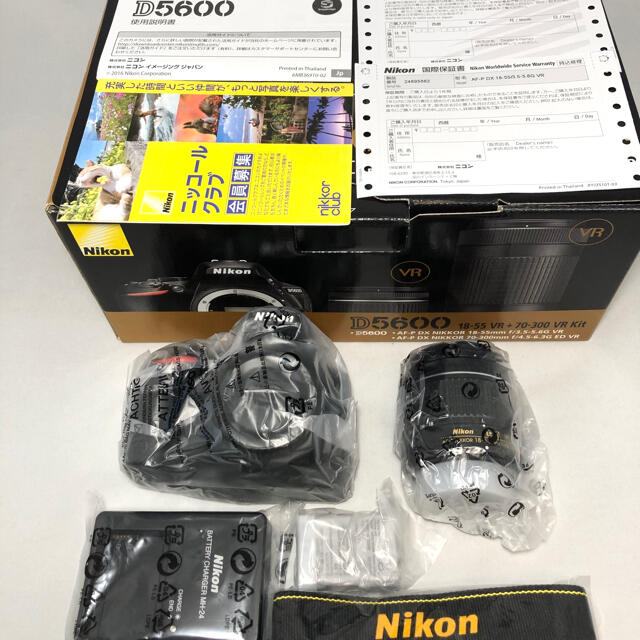 カメラ新品未使用 Nikon D5600 AF-P18-55レンズKITメーカー保証付