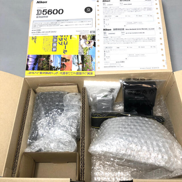 Nikon(ニコン)の新品未使用 Nikon D5600 AF-P18-55レンズKITメーカー保証付 スマホ/家電/カメラのカメラ(デジタル一眼)の商品写真