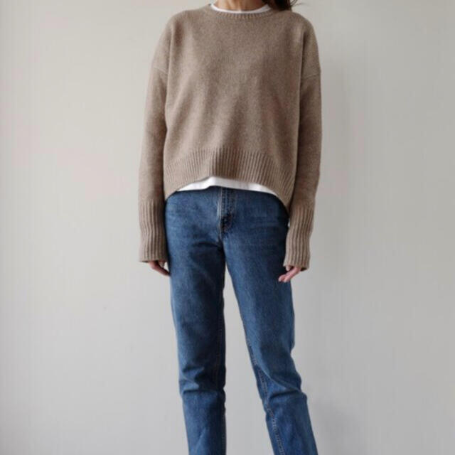 CrewNeck Knit Oatmeal  Gypsohila タグ付新品