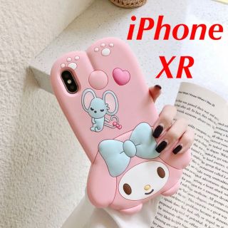 マイメロディ(マイメロディ)の★値下げしました★サンリオ マイメロディ iPhoneXRケース ストラップ付き(iPhoneケース)