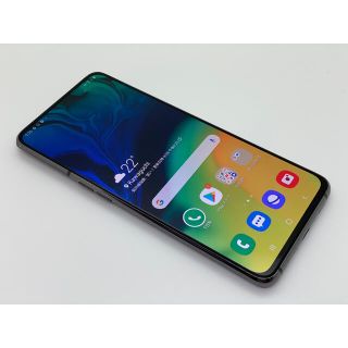 サムスン(SAMSUNG)の(207)galaxy A80 128GB メモリ8GB 6.7インチ ブラック(スマートフォン本体)