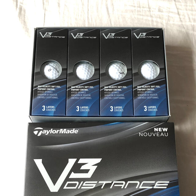 Taylormade テーラーメイドゴルフ V3ディスタンスボール1ダースの通販 By たいたい S Shop テーラーメイドならラクマ