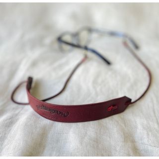 本革 グラスコード　眼鏡 レザー　グラスネックホルダー　レザーネックホルダー(その他)