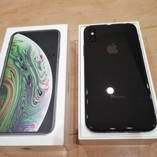 iPhone xs 64GB グレー SIMフリースマートフォン/携帯電話