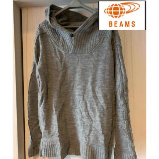 ビームス(BEAMS)の【期間限定タイムSALE‼️】『BEAMS』ウール100%フードニット(ニット/セーター)