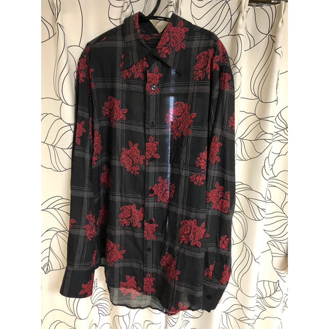 FLARE COLLAR SHIRT FLORAL PRINT