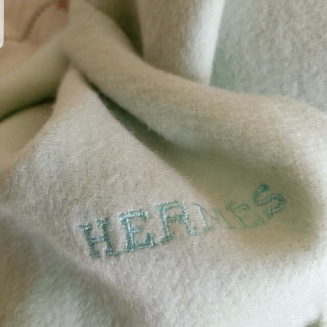 Hermes - HERMESエルメス正規品/最高級カシミヤ大伴ストール/ミントカラー廃盤