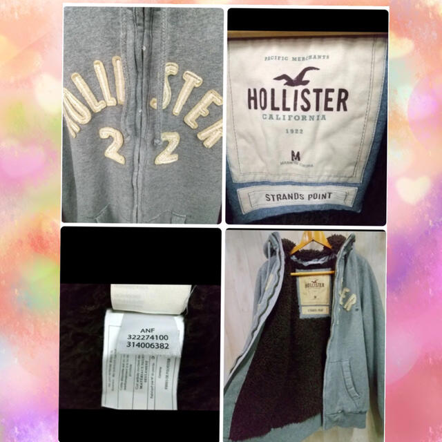 Hollister(ホリスター)のポリスター　ボアパーカーM メンズのトップス(パーカー)の商品写真