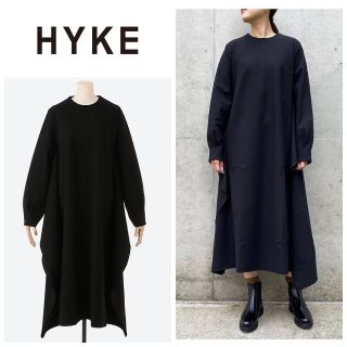 ハイク(HYKE)の2020SS hyke ハイク ロングスリーブドレス ワンピース(ロングワンピース/マキシワンピース)