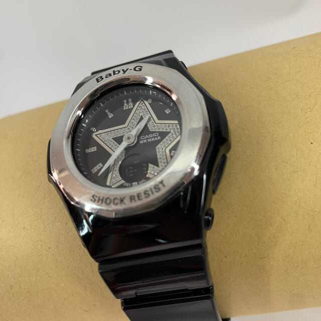 Baby-G(ベビージー)のCASIO  Baby-g 5059 星が可愛いアナログ時計　黒色 レディースのファッション小物(腕時計)の商品写真