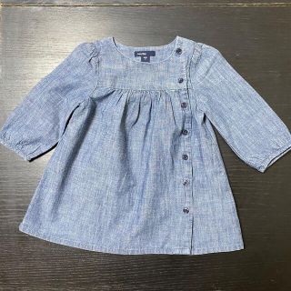 ギャップ(GAP)のbabyGap ダンガリーワンピース 80cm(ワンピース)