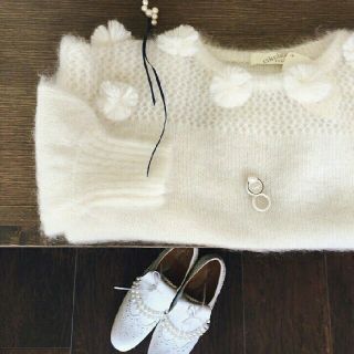 エディットフォールル(EDIT.FOR LULU)のcikolata mohair pon pon knit(ニット/セーター)