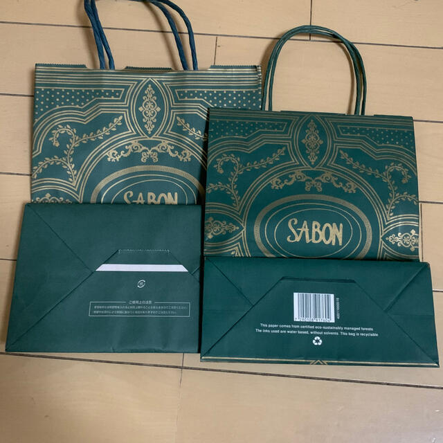 SABON(サボン)のSABONショッパー2枚 レディースのバッグ(ショップ袋)の商品写真