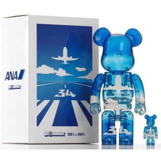 メディコムトイ(MEDICOM TOY)のBE@RBRICK for ANA ANAブルースカイ 100% & 400%(フィギュア)