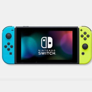 ニンテンドウ(任天堂)の新品　スイッチ　本体　 JOY-CON　ネオンブルー/ネオンイエロー(家庭用ゲーム機本体)