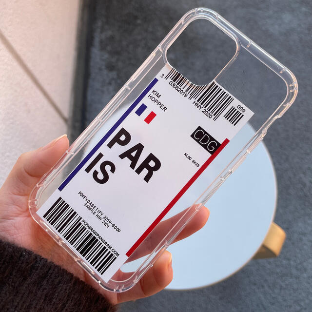 DEUXIEME CLASSE(ドゥーズィエムクラス)のiPhone12 mini ケース　スマホカバー　クリア　透明　PARIS スマホ/家電/カメラのスマホアクセサリー(iPhoneケース)の商品写真