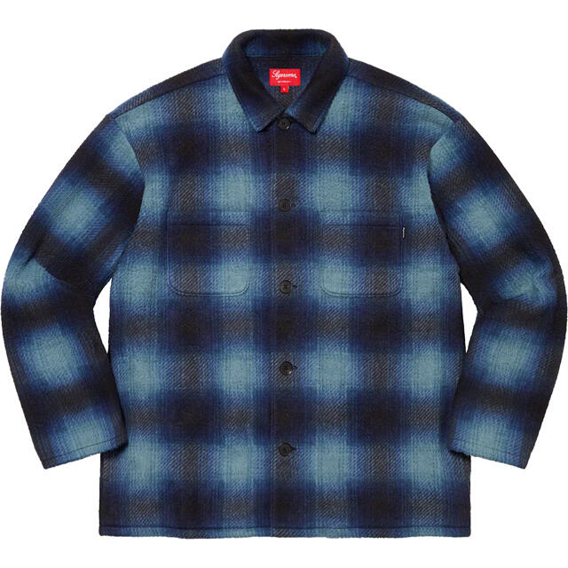 supreme Shadow Plaid Fleece Shirt SS状態