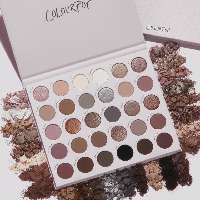 【新作】日本未上陸 COLOURPOP クールブラウン系アイシャドウパレット 1