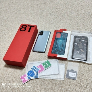 OnePlus 8T グローバルRom 8GB/128GB シルバー 豪華 (スマートフォン本体)
