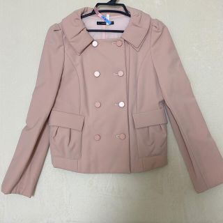 フォクシー(FOXEY)の【極美品】FOXEY フォクシー　ピーコート　pコート　38 ピーチ(ピーコート)