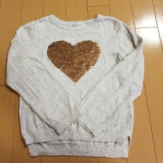 エイチアンドエム(H&M)のH&M　スパンコール　ニット　カットソー(ニット)