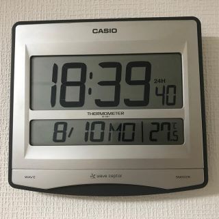 カシオ(CASIO)のカシオ CASIO ID-26J [温度計付電波時計］(掛時計/柱時計)