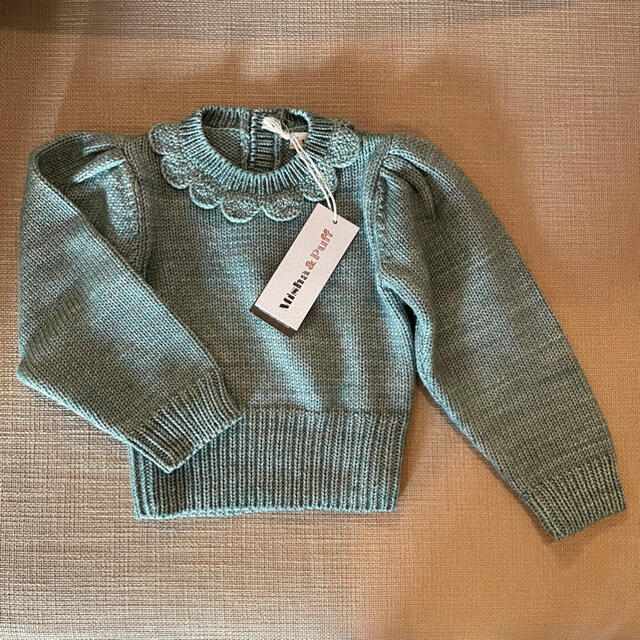 Misha&Puff Ellie Pullover Sage 2-3Y - ニット