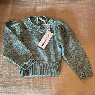 キャラメルベビー&チャイルド(Caramel baby&child )のMisha&Puff Ellie Pullover Sage 2-3Y(ニット)