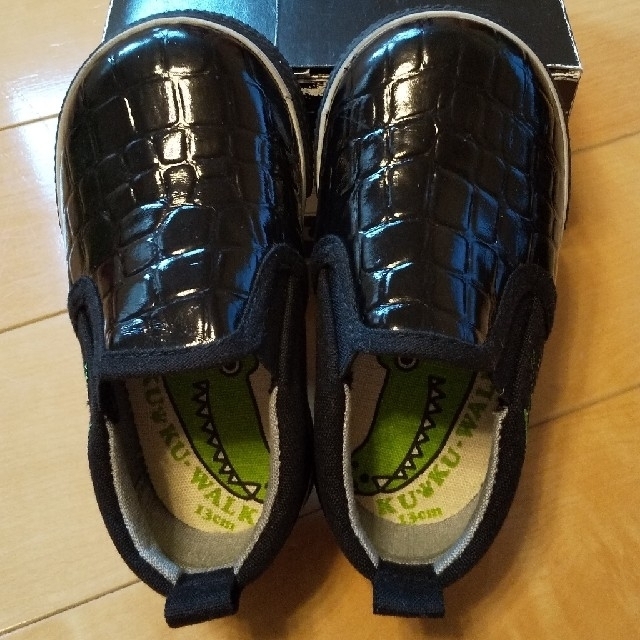 kuku-walk  シューズ  スニーカー 黒 13cm  キッズ/ベビー/マタニティのベビー靴/シューズ(~14cm)(スニーカー)の商品写真
