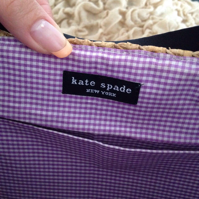 kate spade new york(ケイトスペードニューヨーク)の美品！籠バッグ♡ レディースのバッグ(かごバッグ/ストローバッグ)の商品写真