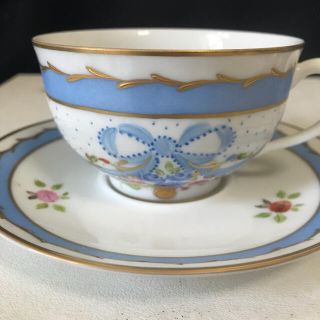 マイセン(MEISSEN)のロールセリニャック マリーアントワネット ティーカップ  スカイブルー(食器)