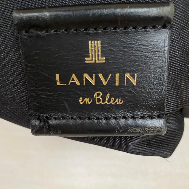 LANVIN en Bleu(ランバンオンブルー)のランバンオンブルー　リボン　バックパック　リュック　黒 レディースのバッグ(リュック/バックパック)の商品写真