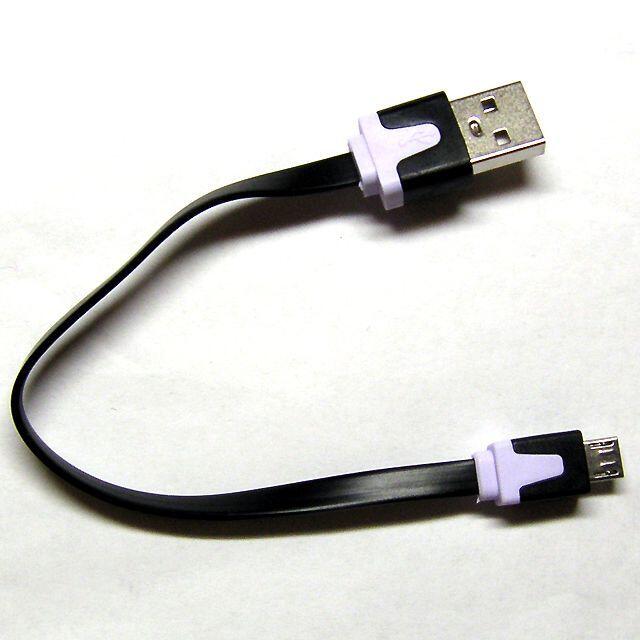 15cm microUSB ケーブル 通信・充電 スマホ/家電/カメラのスマートフォン/携帯電話(バッテリー/充電器)の商品写真