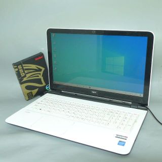 エヌイーシー(NEC)の新品SSD256GB ノートPC 15.6型 NEC LS150/T Win10(ノートPC)