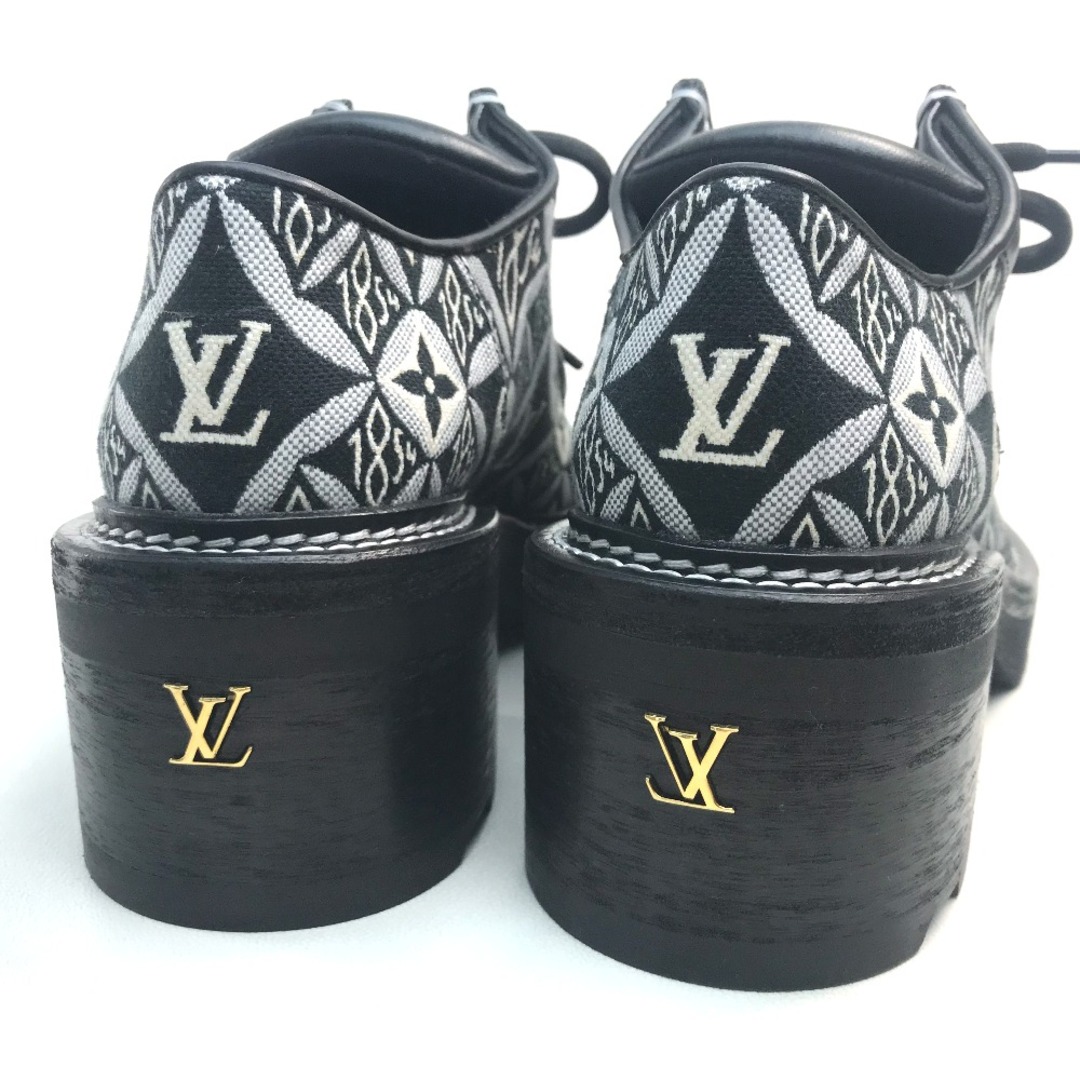 LOUIS VUITTON(ルイヴィトン)のルイヴィトン LOUIS VUITTON チャンキーヒール 1A8D3E LVボブール・ライン ダービー Since 1854 ブーツ ジャガード ブラック 新品 レディースの靴/シューズ(ブーツ)の商品写真