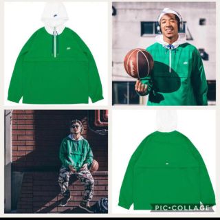 【希少品】ballaholic プルオーバー 緑×白　セットアップ