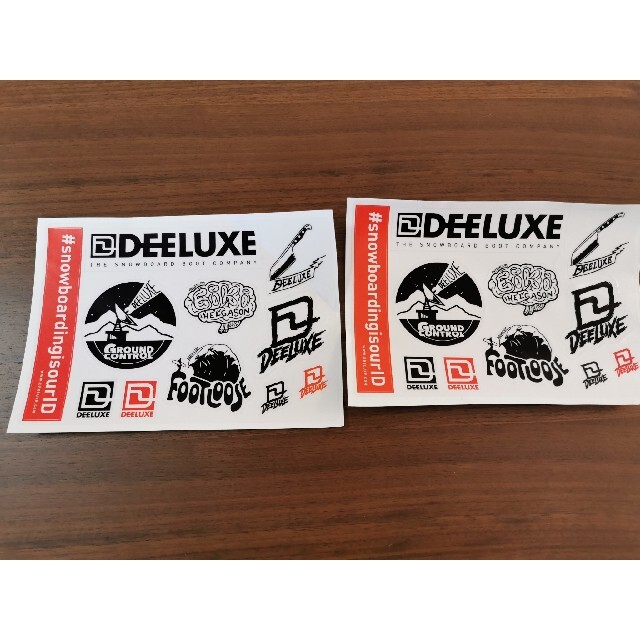 DEELUXE(ディーラックス)のディーラックス　ステッカーシート　2枚 スポーツ/アウトドアのスノーボード(アクセサリー)の商品写真