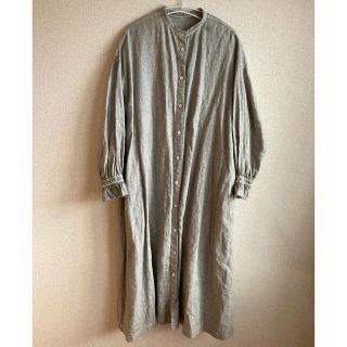 ネストローブ(nest Robe)のネストローブ　バンドカラーラッフル袖ワンピース(ロングワンピース/マキシワンピース)