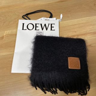 ロエベ(LOEWE)のロエベ　マフラー　ブラック(マフラー/ショール)