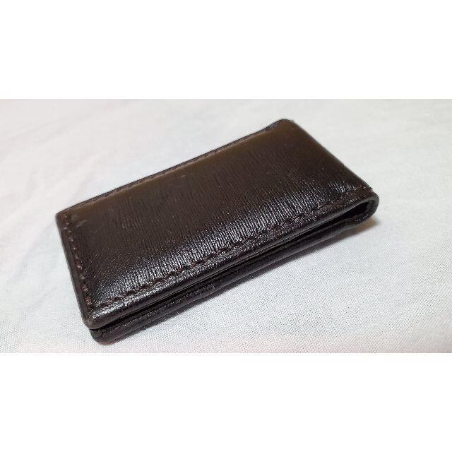Dunhill - 正規 ダンヒル ロゴレザーマネークリップ 黒 マグネット