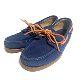 SEBAGO 約27cm セバゴ デッキシューズ スエード ブルー メンズ(デッキシューズ)