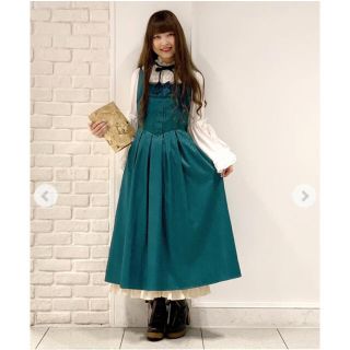 アクシーズファム(axes femme)の【 mami様専用】Kawaiiクラシカルジャンスカ&ミディフリルペチスカート(ロングワンピース/マキシワンピース)