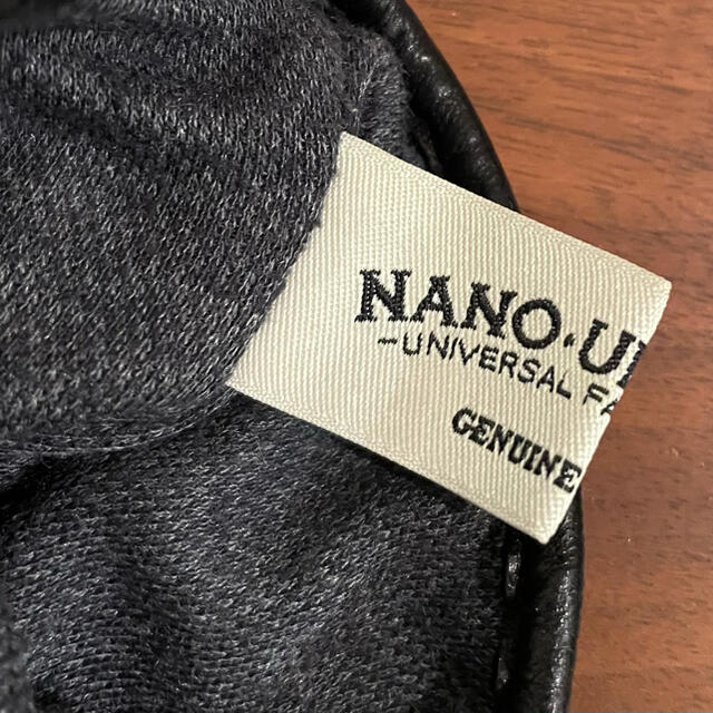 nano・universe(ナノユニバース)の革手袋　ブラック　nano.universe メンズのファッション小物(手袋)の商品写真