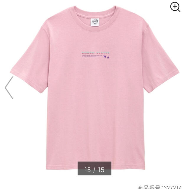 GU(ジーユー)の鬼滅の刃　GU  カナヲTシャツ　XL ピンク レディースのトップス(Tシャツ(半袖/袖なし))の商品写真