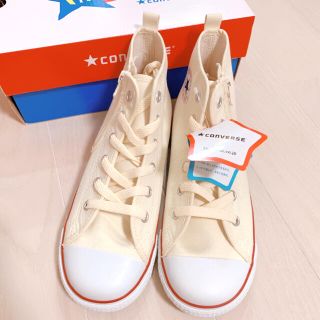 コンバース(CONVERSE)の【新品】CONVERSE ハイカット　スニーカー　22㎝　ホワイト　コンバース(スニーカー)