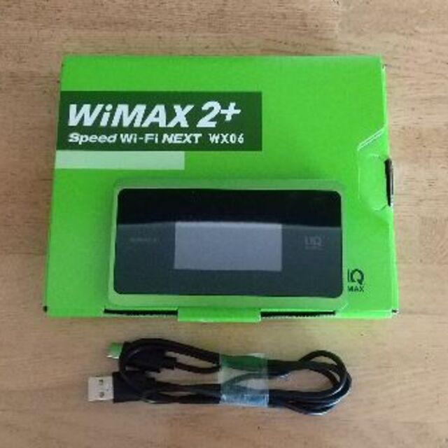 NEC(エヌイーシー)のWiMAX 2+　WX06（本体・USBケーブル）WiFi　無線ルーター スマホ/家電/カメラのPC/タブレット(PC周辺機器)の商品写真